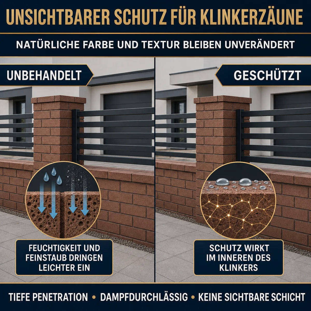 IZOMARK Schutzanstrich Klinkerzaun