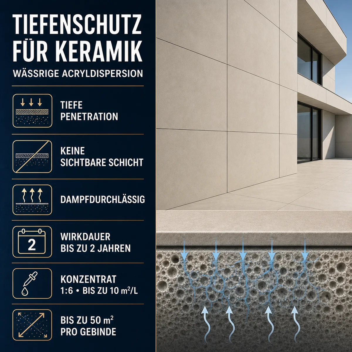 IZOMARK Schutzanstrich Keramikpaneele