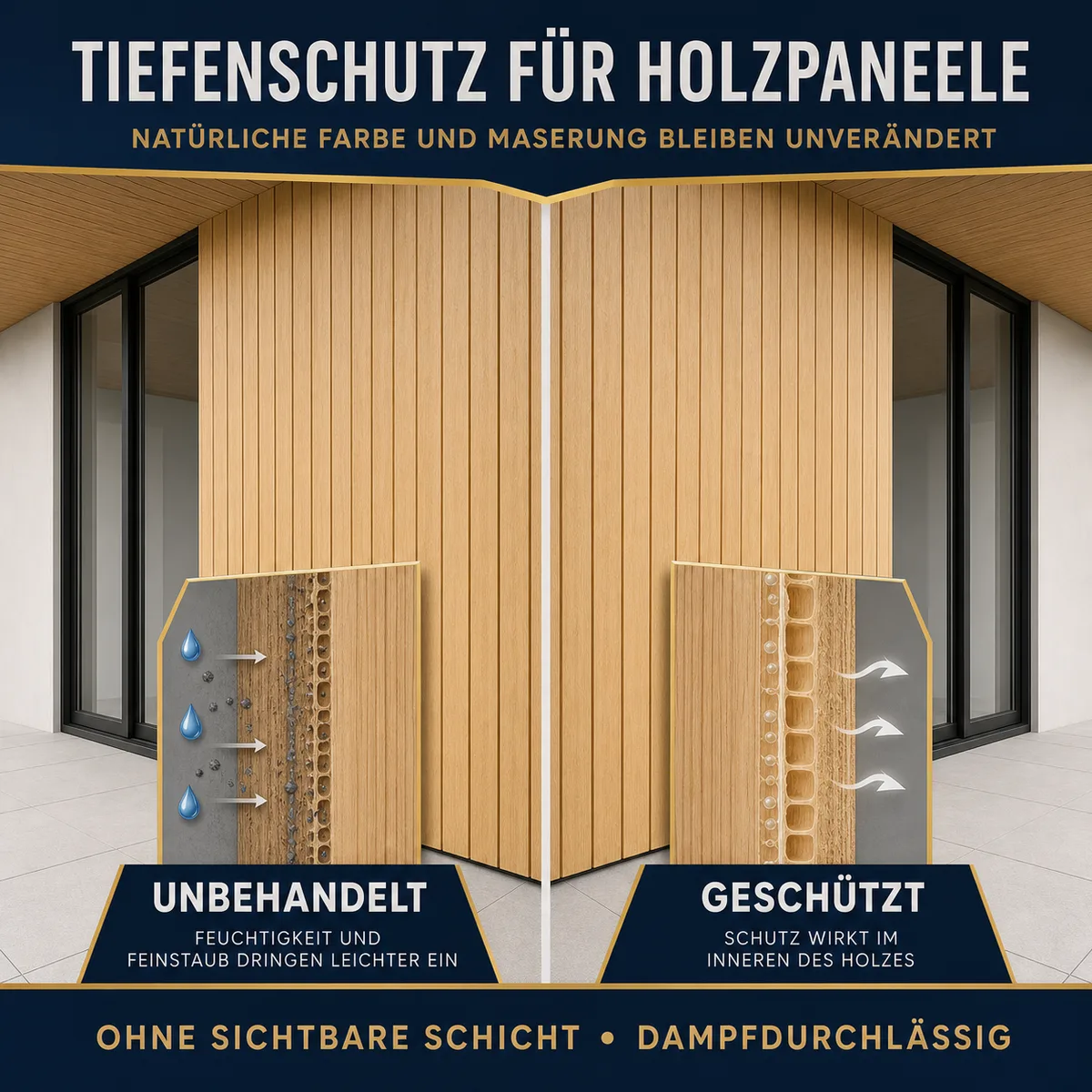 IZOMARK Schutzanstrich Holzpaneele