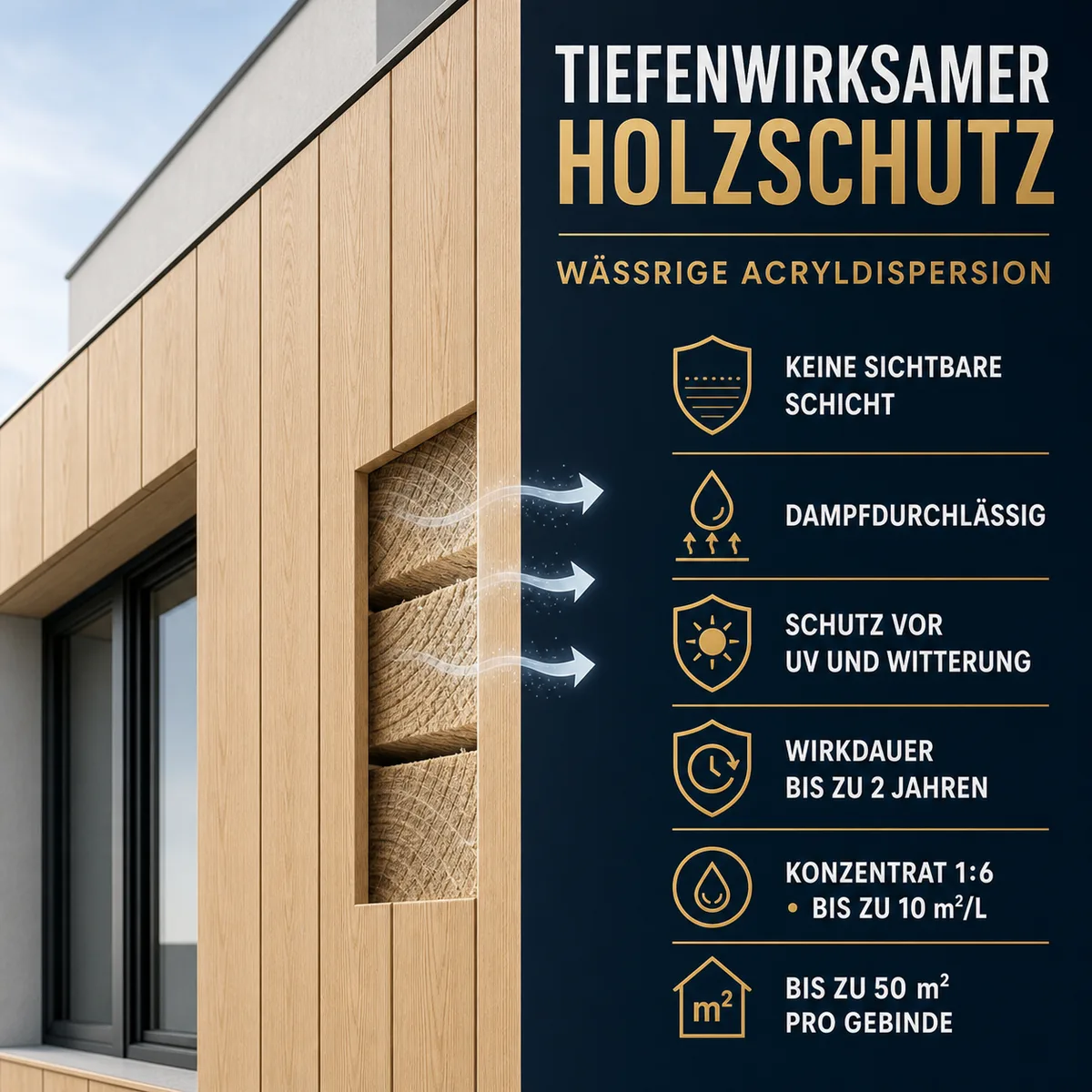 IZOMARK Schutzanstrich Holzpaneele