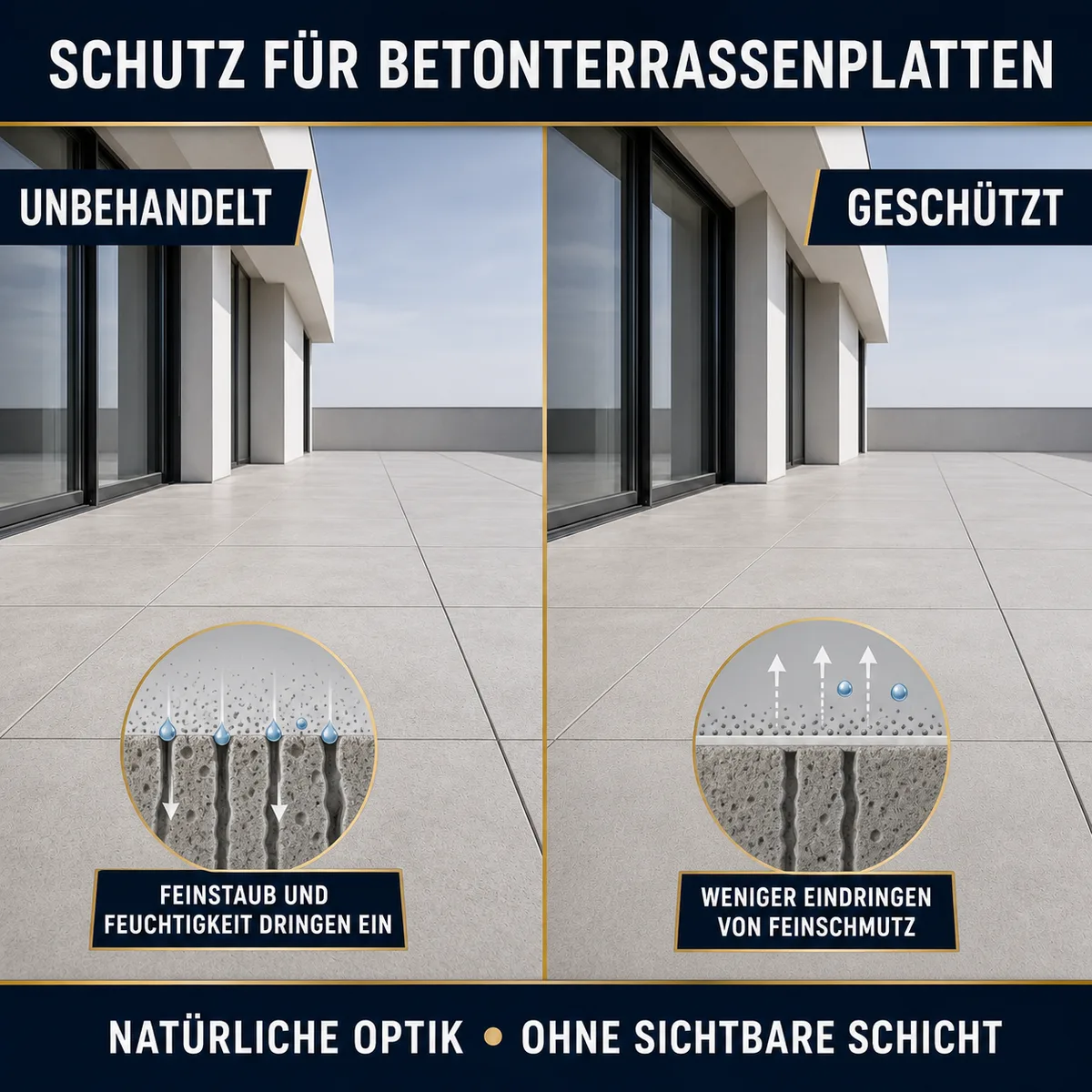 IZOMARK Schutzanstrich Betonterrassenfliesen