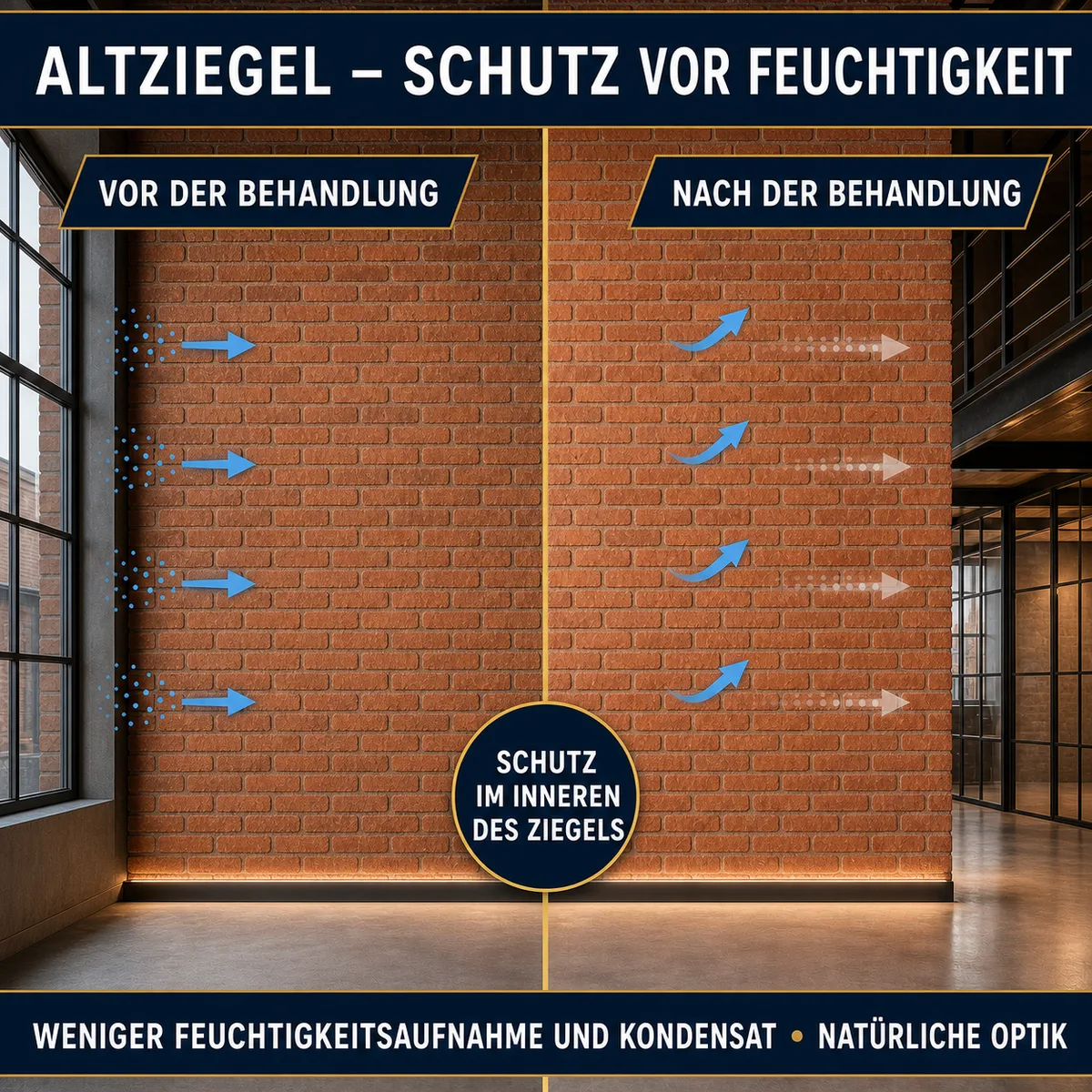 IZOMARK Feuchtigkeitsschutzschicht altes Mauerwerk