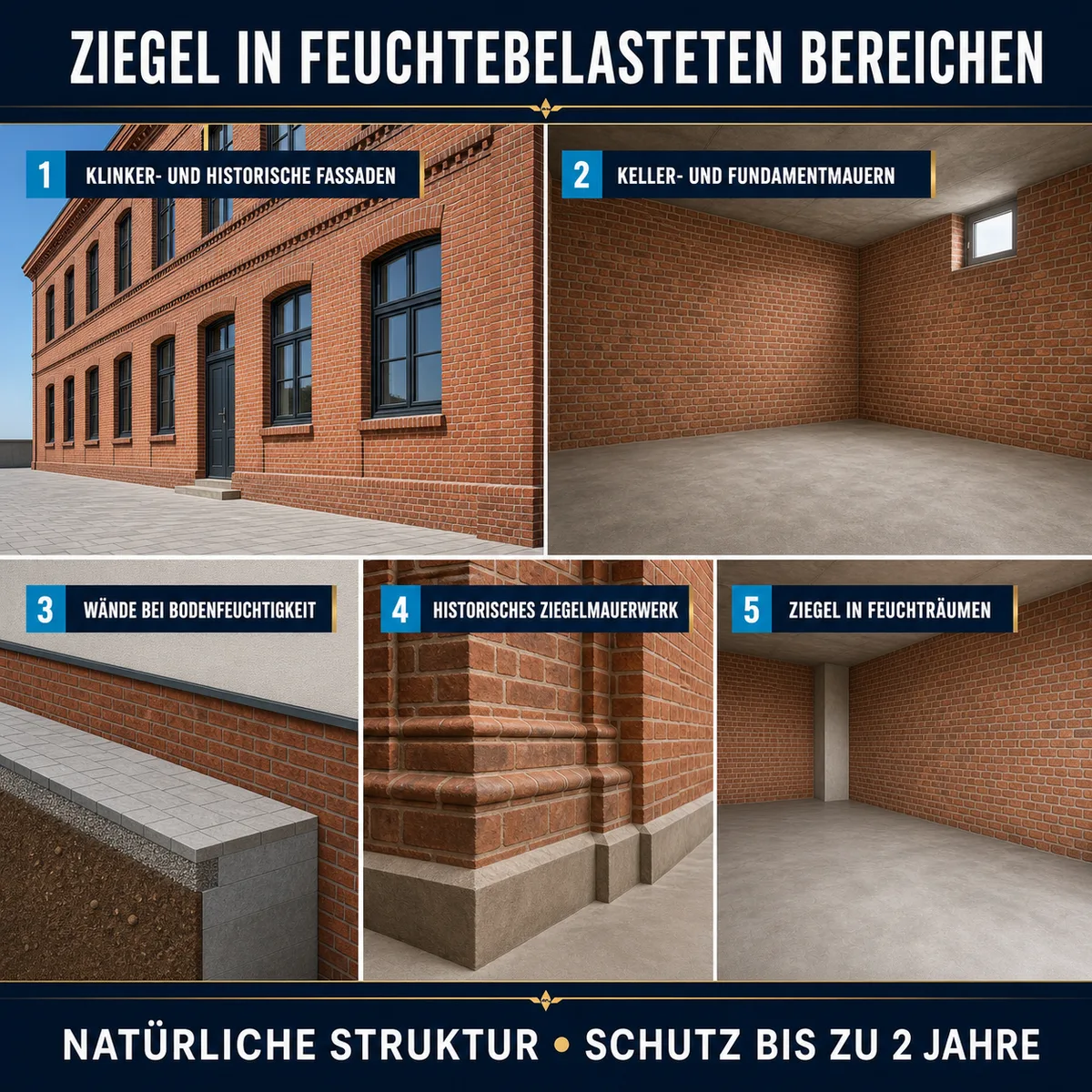 IZOMARK Feuchtigkeitsschutzschicht altes Mauerwerk