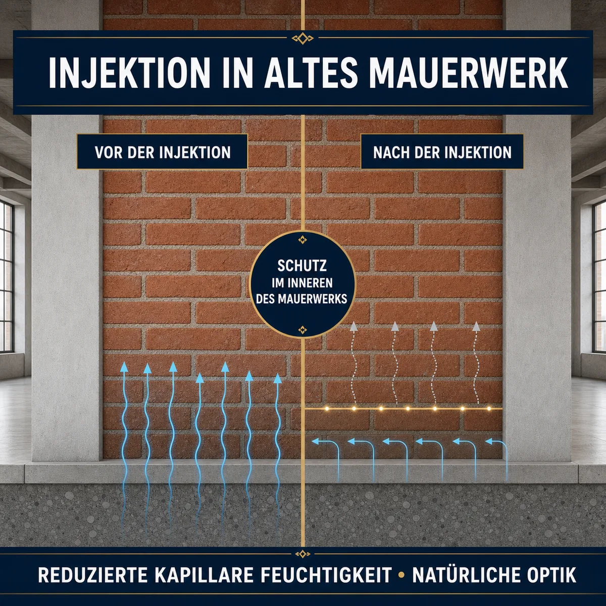 IZOMARK Absorbiermittel Injektionen altes Mauerwerk