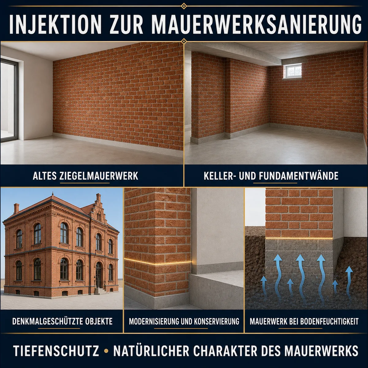 IZOMARK Absorbiermittel Injektionen altes Mauerwerk